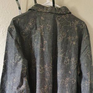 Denim & co long blouse